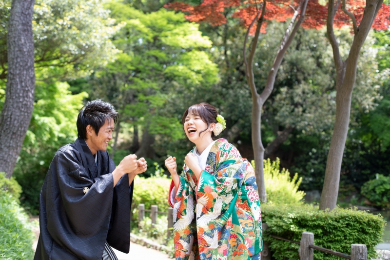 ファイティングポーズで