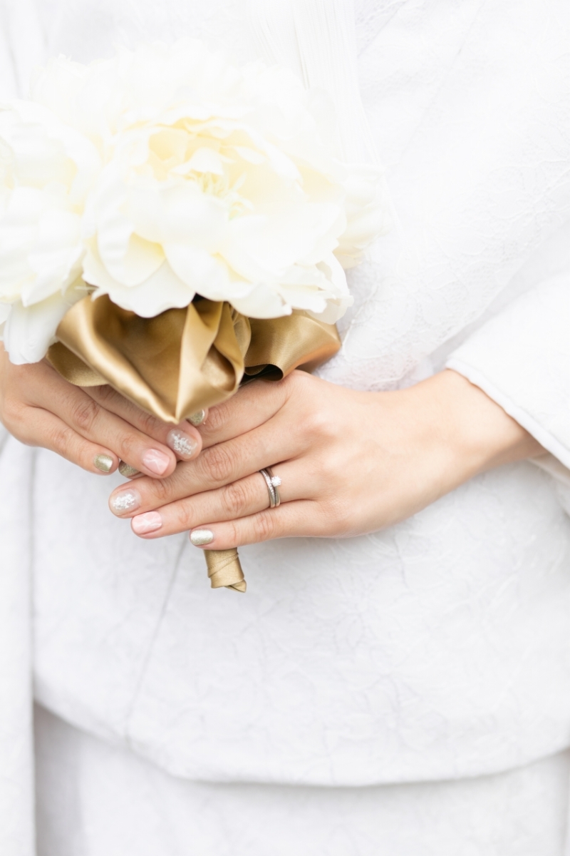 最後はお手元カットで。