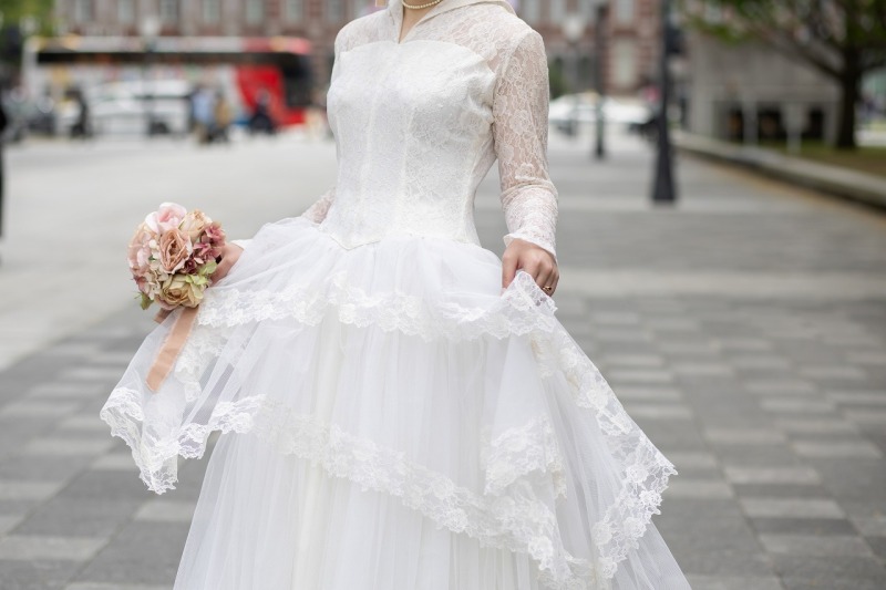 露出の少ないお衣裳ならヴィンテージドレス！