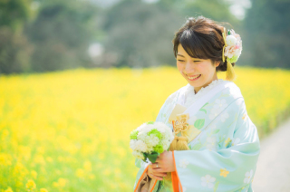 どの写真もかわいらしく素敵に撮れていてイメージ通りだと感じています！（和装ロケ）