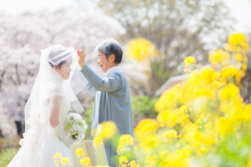 お母さまもニコニコ笑顔