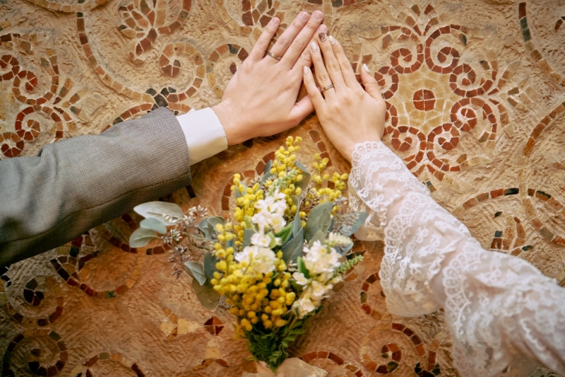 指輪見せショットも国立博物館らしく