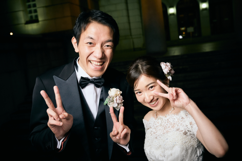 最後にふたりでピース!