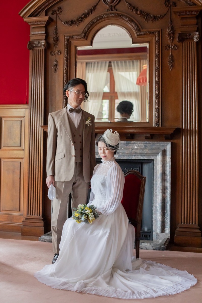 ヘッドドレスにチェンジ