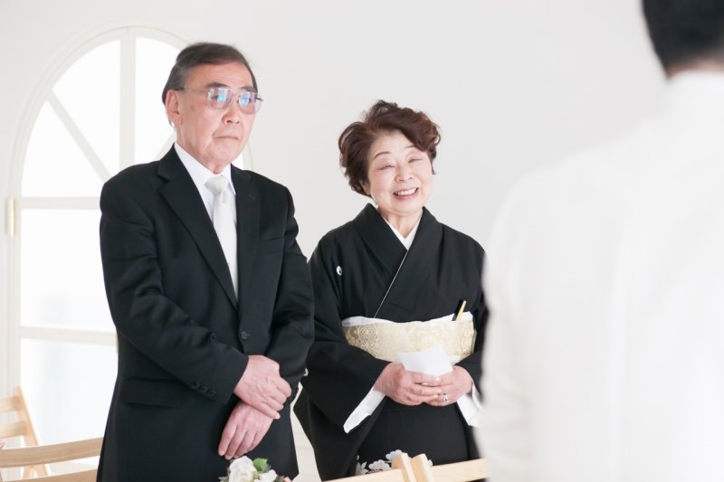 うれしそうなご両親さまのお顔！