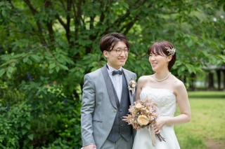 【代々木公園ロケ撮影】洋装でのフォトウエディング