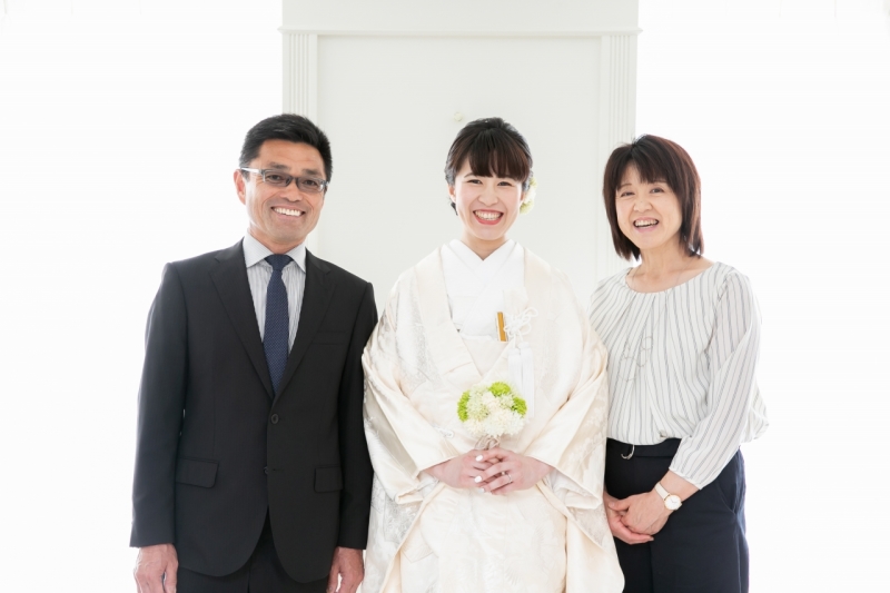 お父様もお母様もうれしそう！