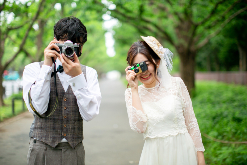 カメラをもってハイチーズ！