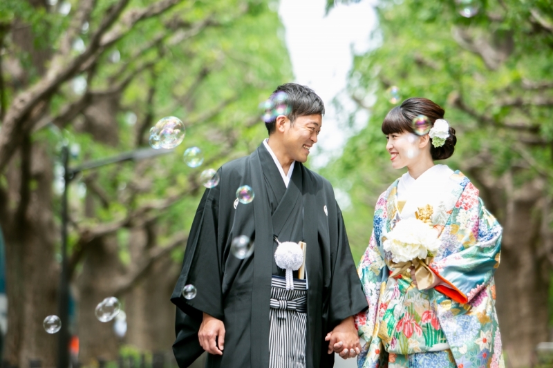 お外での撮影も！