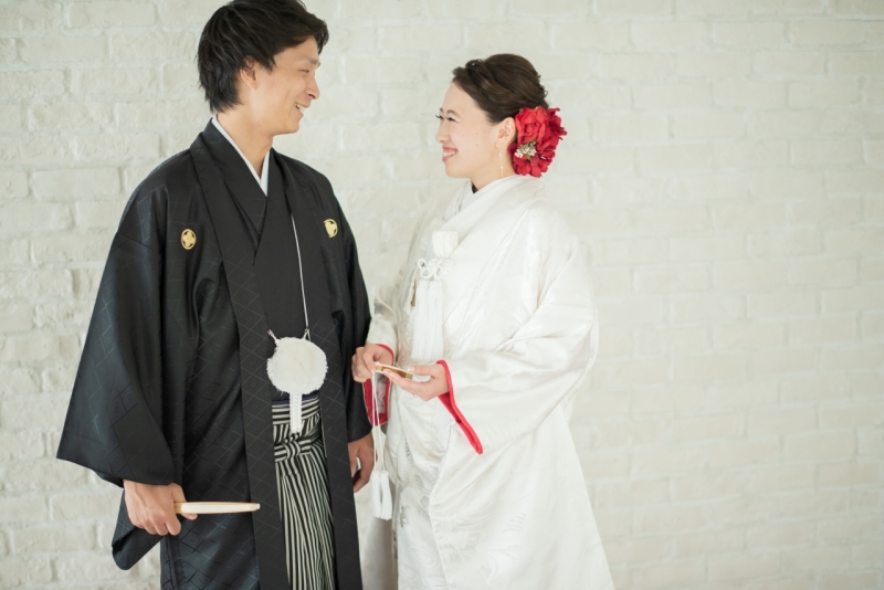 スタジオに移動して和装撮影!