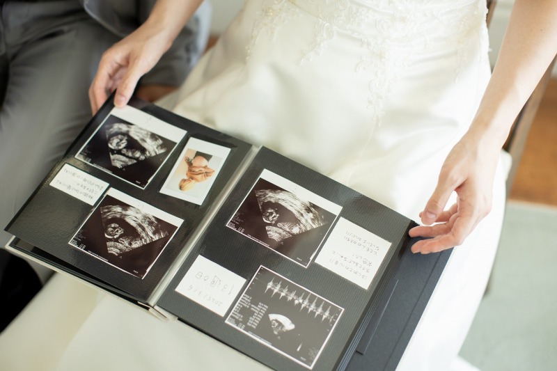 エコー写真と一緒に