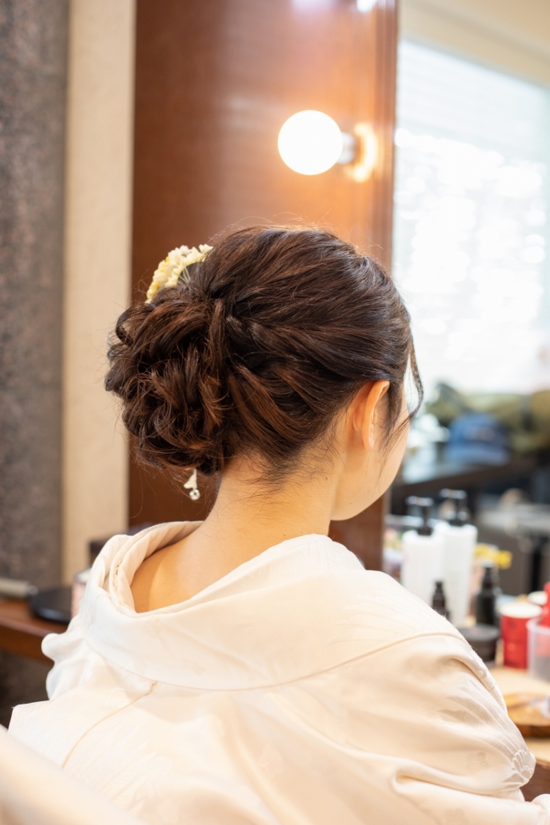 メイクシーンからしっかり撮影