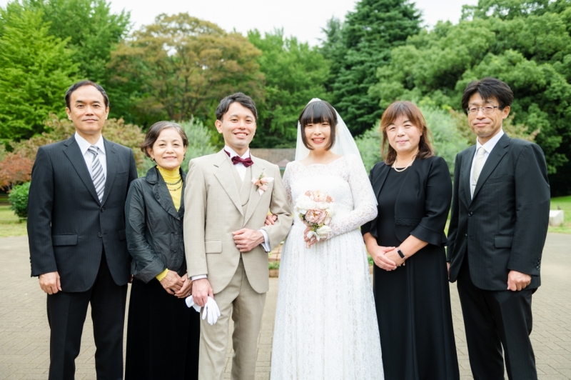 ご家族と一緒に洋装&和装でフォトウエディング