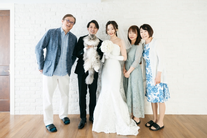 ご家族さま、猫ちゃんと一緒に