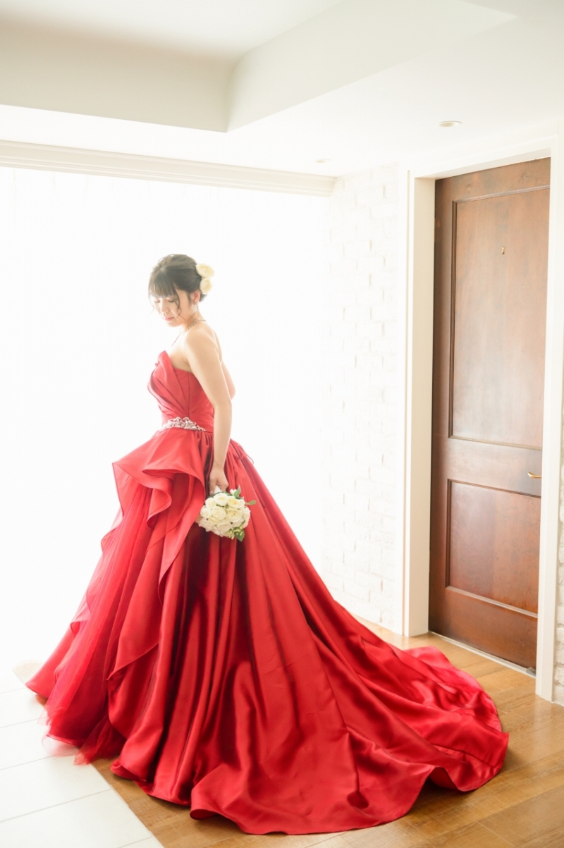 カラードレスにチェンジ