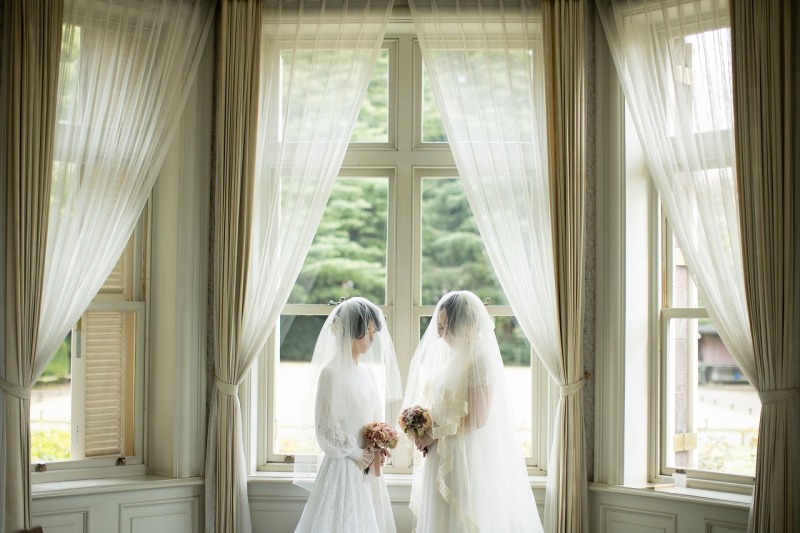 【旧古河邸】ドレス×ドレスでの撮影