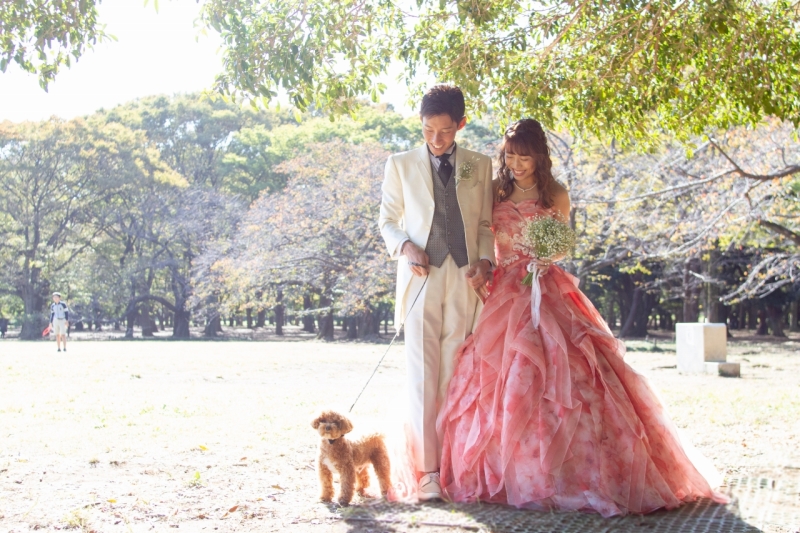 ワンちゃんと一緒にロケーションフォト