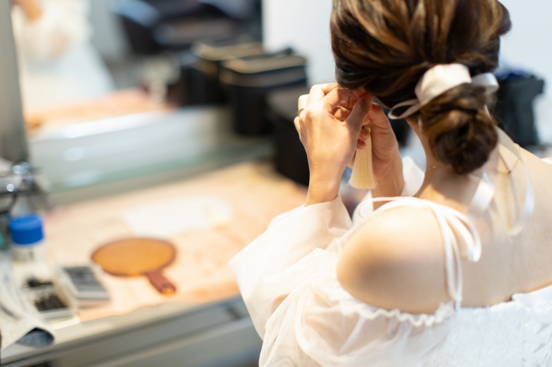 お持ち込みのドレスがかわいい~!