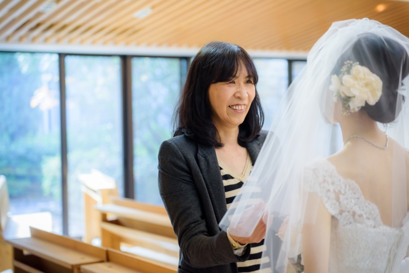 お母様のベールダウン