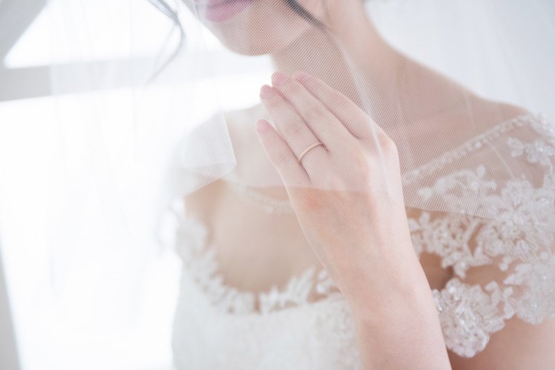 華奢なゴールドの結婚指輪に一目ぼれ！