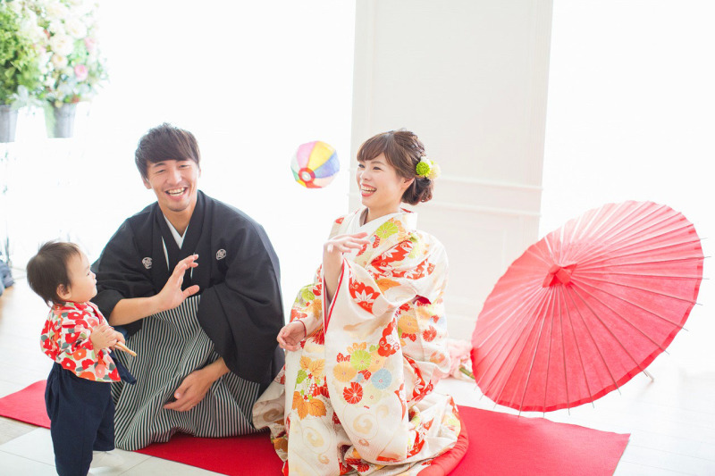 和装姿もしっかりと