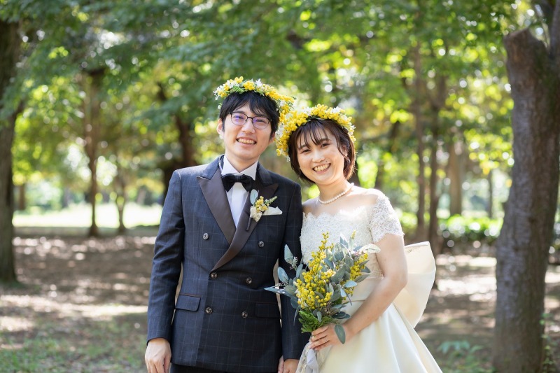 ご新郎様も花冠!
