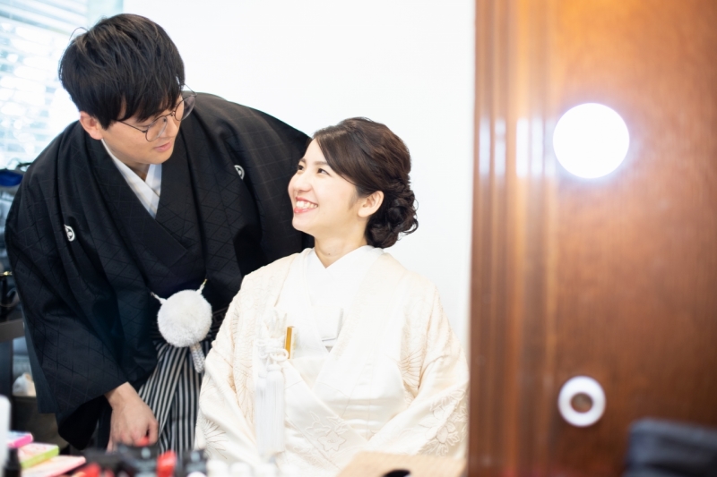 メイクシーンからしっかり撮影