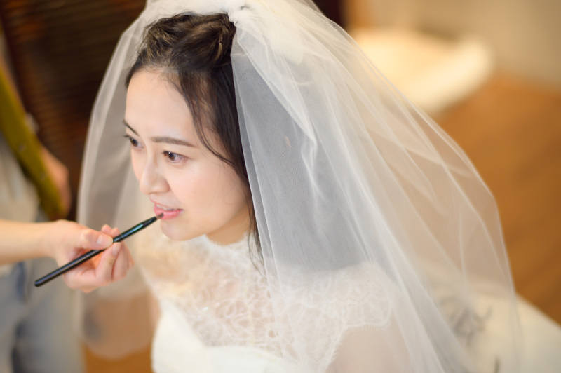 メイクシーンからしっかり撮影