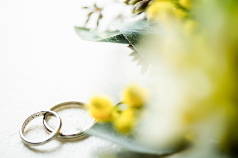 指輪も素敵に撮影