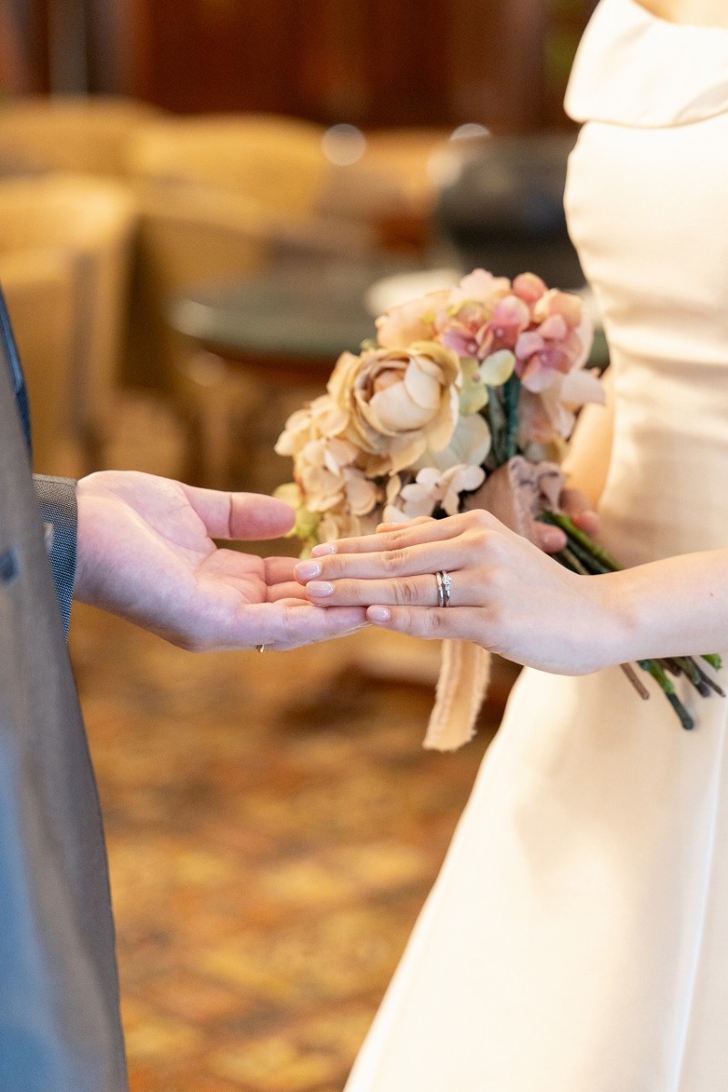 洋館ではブーケチェンジ