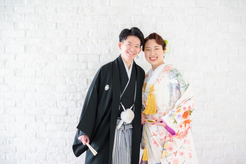 和装洋装両方スタジオで撮影