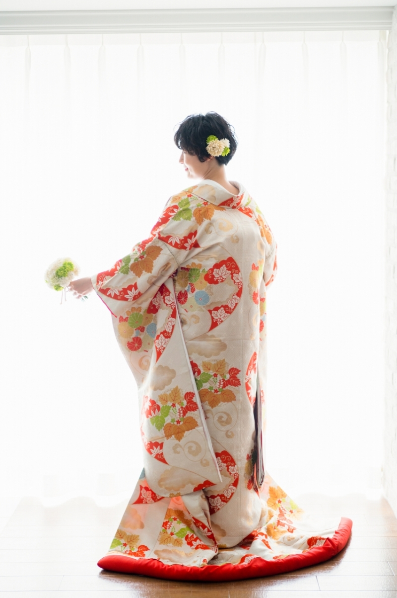 色打掛にチェンジ