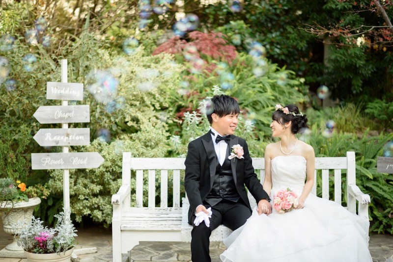 白いお肌にピンクのブーケが映える~!