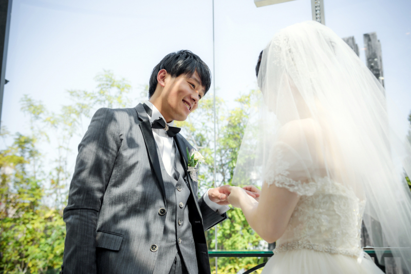 指輪交換シーン