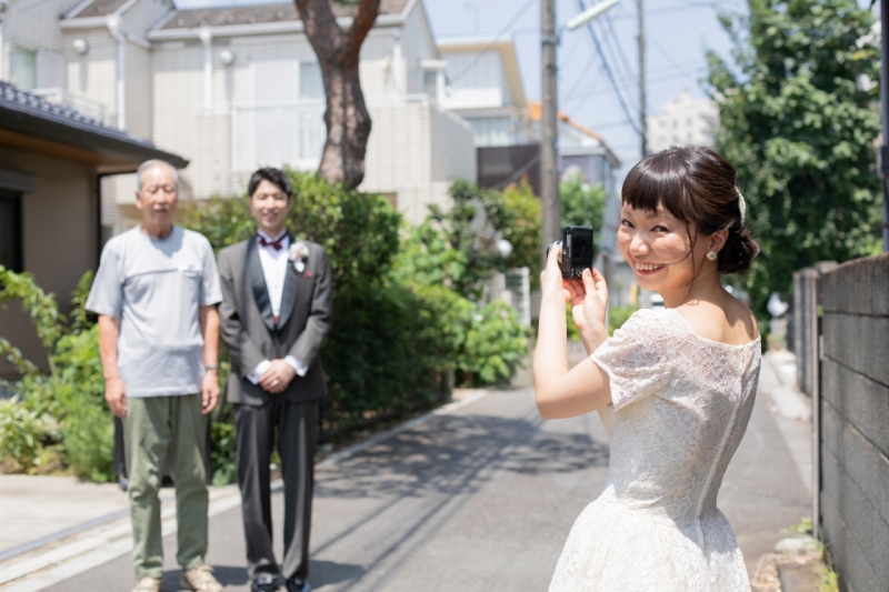 お互いのご実家でも撮影