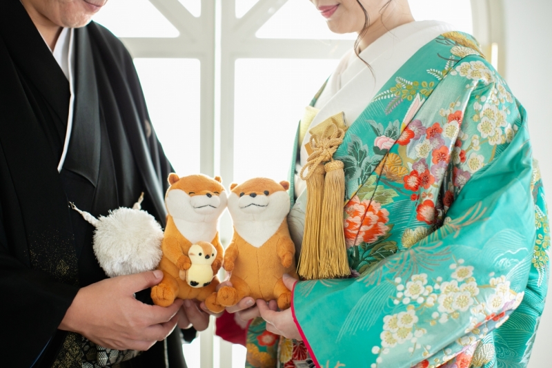 かわうそちゃんのぬいぐるみも