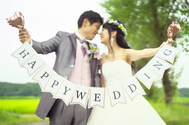 お持ち込みのガーランドでパチリ