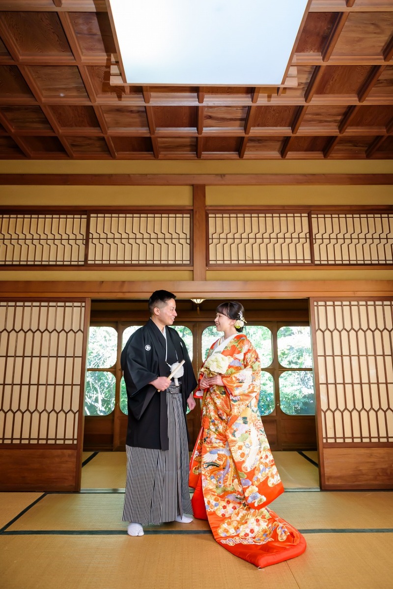 色打掛にチェンジ