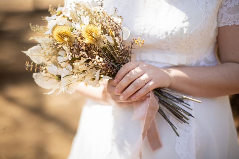 ドライフラワーのブーケ