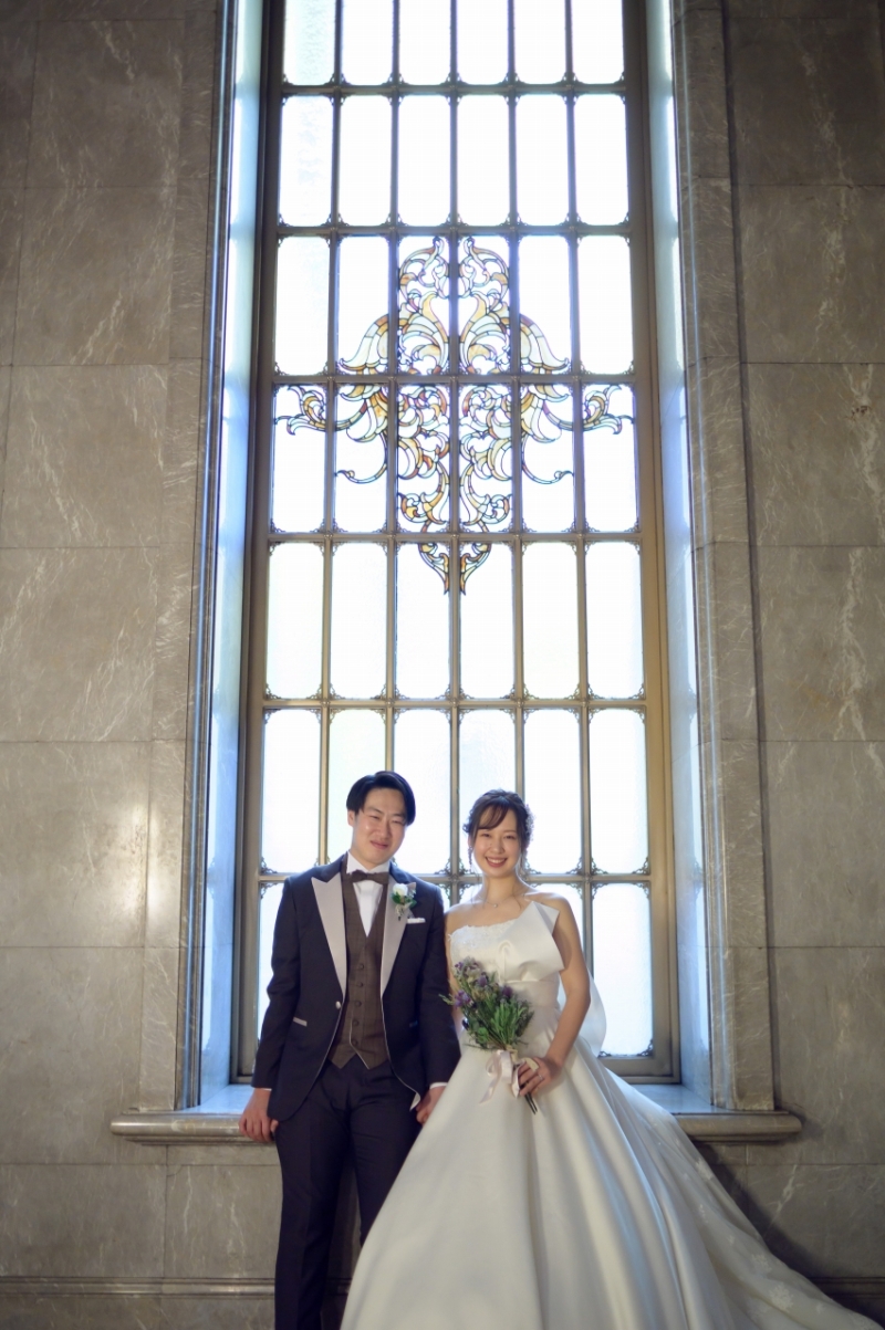 大きくて印象的な窓で