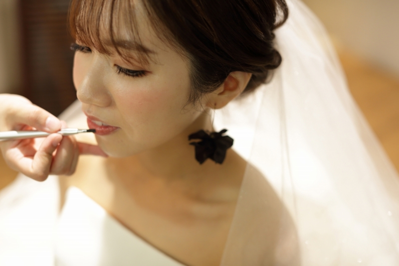 洋館に合わせたイヤリングで