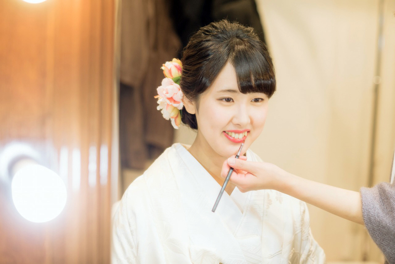 和装姿もしっかりと。