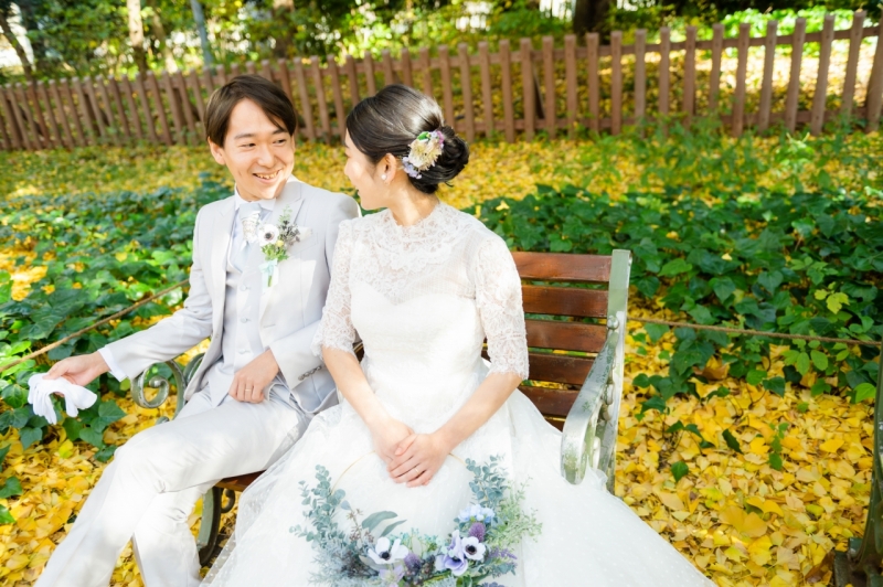 お式の後はロケーション撮影