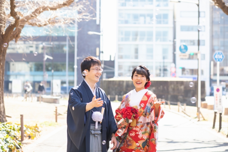 シャボン玉と一緒に