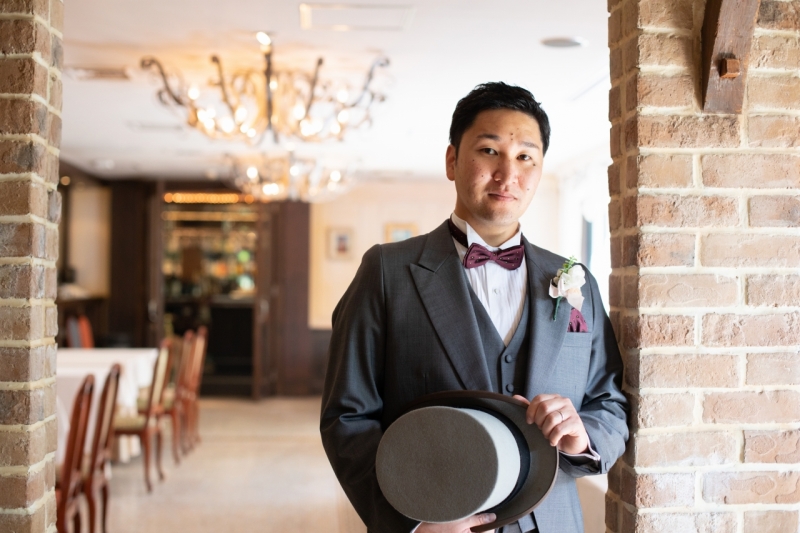 ご新郎様のソロショットもしっかり撮影