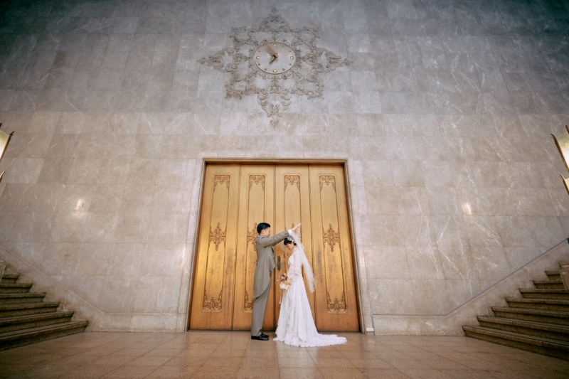 国立博物館でベールアップ