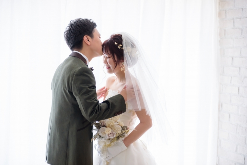 ウエディングドレスにチェンジ