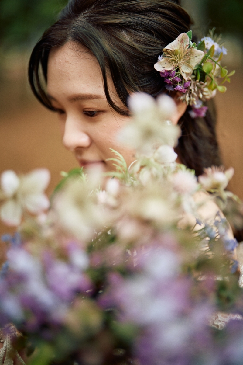 チェンジしたブーケもとてもお似合いでした!