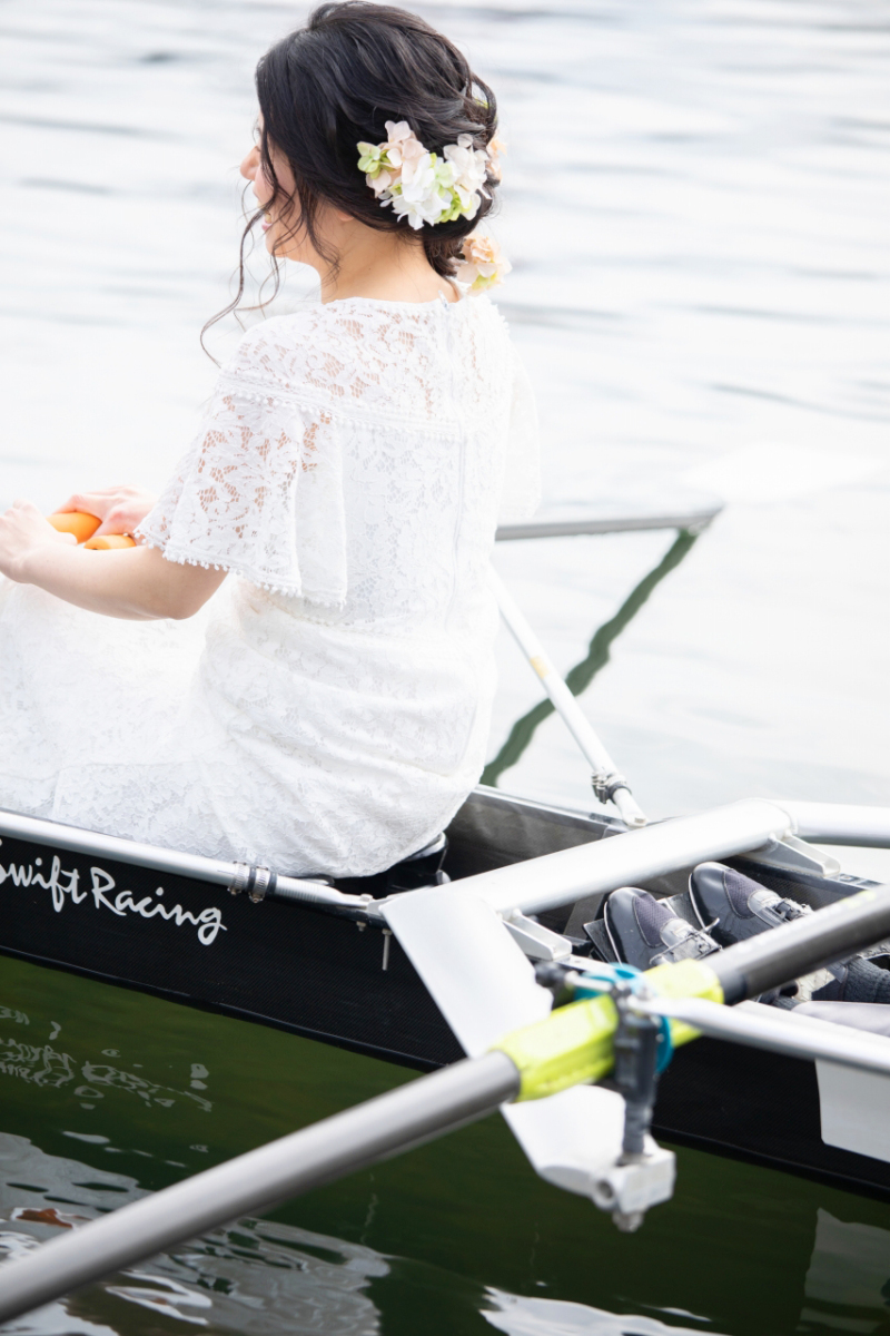 ボートとウエディングドレス！