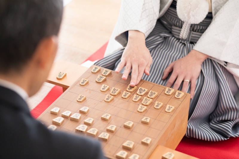 将棋盤を持ってきてくださいました！